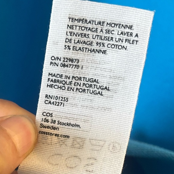 COS Blue Turtleneck Shirt - Picture 8 of 8